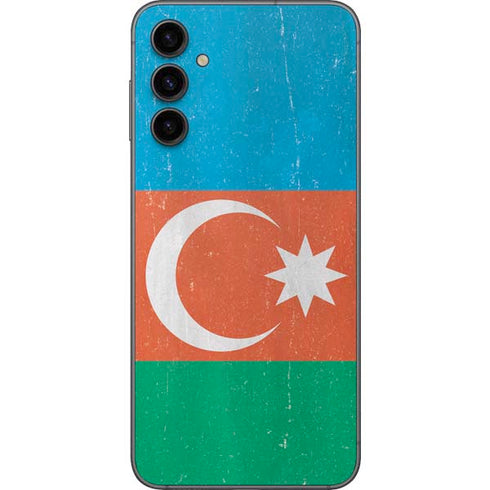 Azerbaijan Flag Distressed Galaxy A14 5G Skin